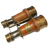 Prismáticos de cuero y latón BB017